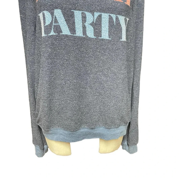 Wildfox Pizza Party Baggy Beach Jumper‎ Sweater Blue Size Small - Picture 3 of 8